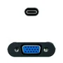 Nanocable Conversor USB-C a VGA, Aluminio, Gris, 10 cm
